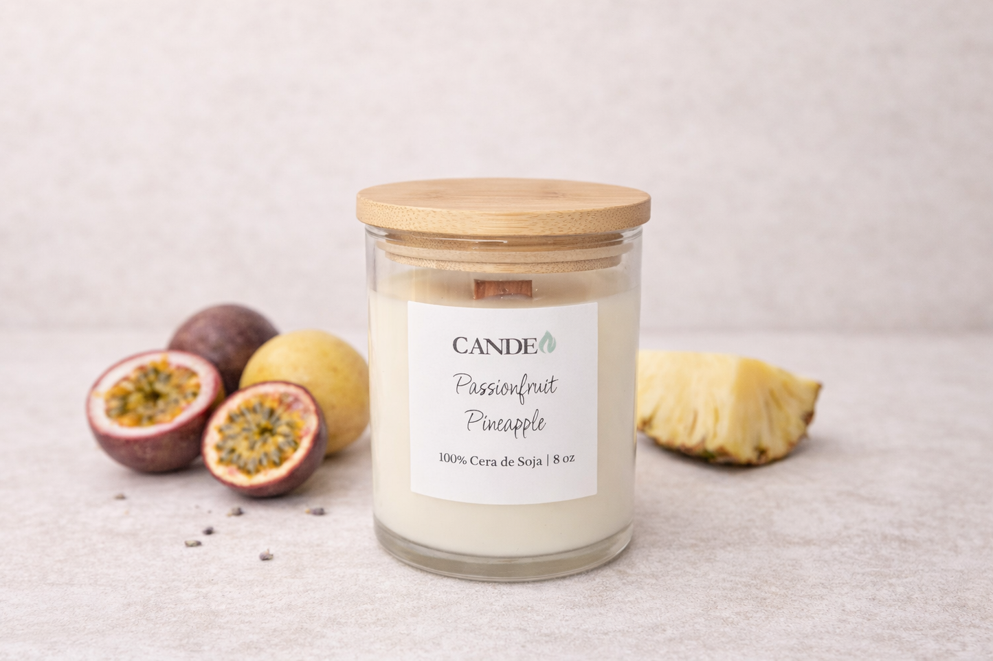 Vela Aromática de Soja - Passionfruit Pineapple (Aroma Tropical)