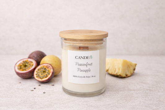 Vela Aromática de Soja - Passionfruit Pineapple (Aroma Tropical)